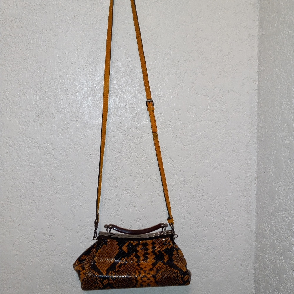 Patricia Nash Snake Print Purse EUC - Picture 2 of 6